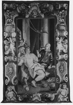 RECORD DATE NOT STATED  Joseph interprets butler s and baker s dreams. unk... Stock Photos