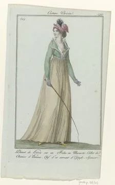 RECORD DATE NOT STATED  Journal of the ladies and fashions, Parisian costu... Stock-Fotos