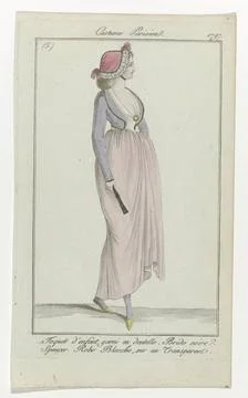 RECORD DATE NOT STATED  Journal of the ladies and fashions, Parisian costu... Stock-Fotos