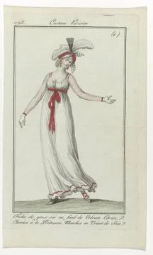 RECORD DATE NOT STATED  Journal of the ladies and fashions, Parisian costu... Stock-Fotos