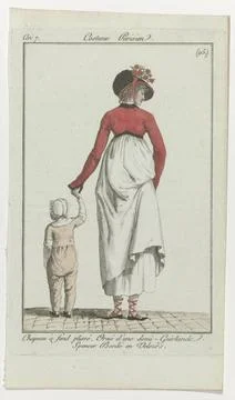 RECORD DATE NOT STATED  Journal of the ladies and fashions, Parisian costu... Stock-Fotos