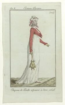 RECORD DATE NOT STATED  Journal of the ladies and fashions, Parisian costu... Stock-Fotos