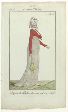 RECORD DATE NOT STATED  Journal of the ladies and fashions, Parisian costu... Stock-Fotos