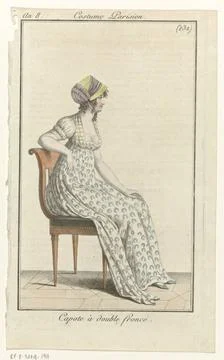 RECORD DATE NOT STATED  Journal of the ladies and fashions, Parisian costu... Stock-Fotos