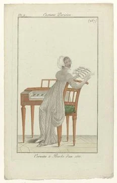 RECORD DATE NOT STATED  Journal of ladies and fashions, Parisian costume, ... Stock-Fotos