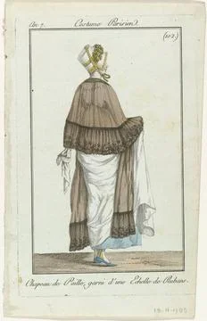 RECORD DATE NOT STATED  Journal of the ladies and fashions, Parisian costu... Stock-Fotos