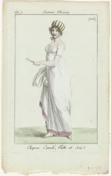 RECORD DATE NOT STATED  Journal of the ladies and fashions, Parisian costu... Stock-Fotos