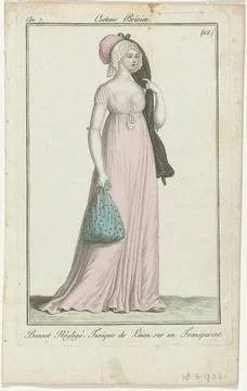 RECORD DATE NOT STATED  Journal of the ladies and fashions, Parisian costu... Stock-Fotos