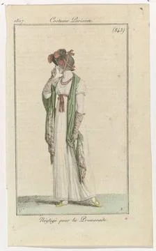 RECORD DATE NOT STATED  Journal of ladies and fashions, Parisian costume, ... Stock-Fotos