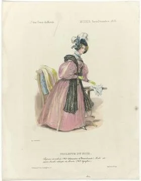 RECORD DATE NOT STATED  Journal des Gens du Monde, Modes Paris. December 1... Stock Photos