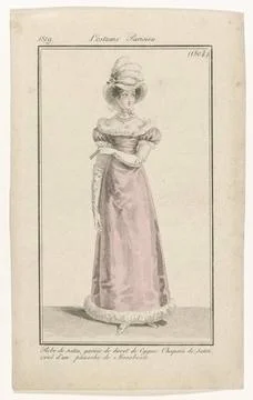 RECORD DATE NOT STATED  Journal of the ladies and fashions, Parisian costu... Stock Photos
