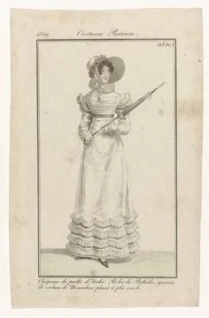 RECORD DATE NOT STATED  Journal of ladies and fashions, Parisian costumes,... Stock-Fotos
