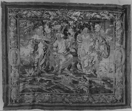 RECORD DATE NOT STATED  Judgement of Paris. unknown c. 1675-1725 Tapestry ... 库存照片