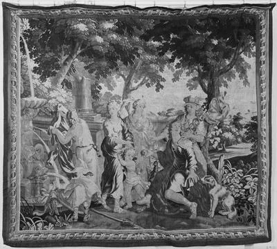 RECORD DATE NOT STATED  Judgement of Paris. unknown c. 1675-1725 Tapestry ... 写真素材
