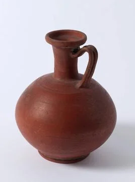 RECORD DATE NOT STATED  Jug. Terracotta. Late Antiquity. Paris, Carnavalet... Foto stock