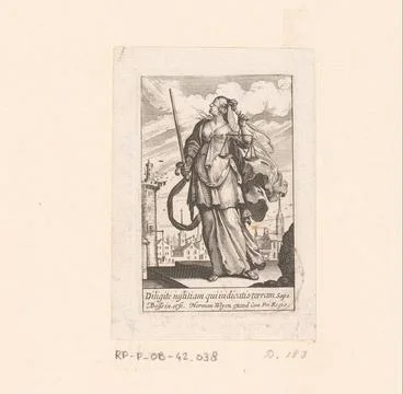 RECORD DATE NOT STATED  Justice (Justitia), Abraham Bosse, 1636 print Pari... 스톡 사진