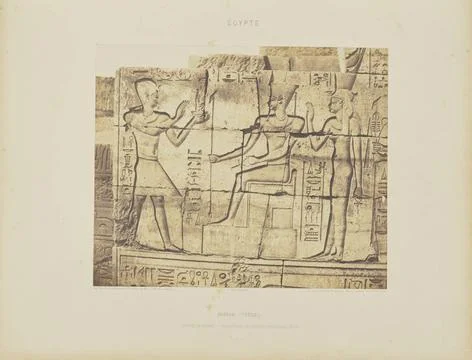 RECORD DATE NOT STATED Karnak (Thebes). Edifice en Ruines - Sculptures de ... Foto stock