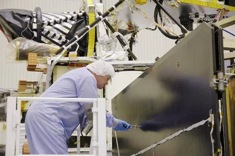RECORD DATE NOT STATED  KENNEDY SPACE CENTER, FLA. - In the Payload Hazard... Stock Photos
