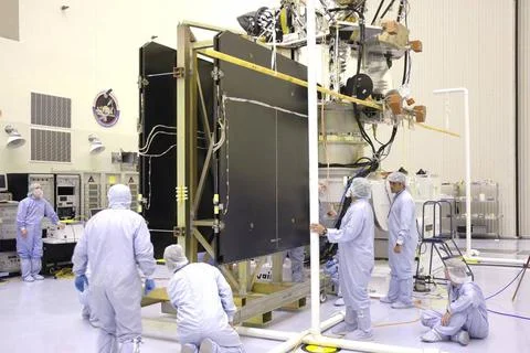 RECORD DATE NOT STATED  KENNEDY SPACE CENTER, FLA. - In the Payload Hazard... Stock Photos