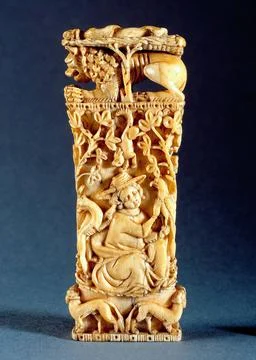 RECORD DATE NOT STATED  Knife handle: falconer . Ivory. Museum of Fine Art... Photos