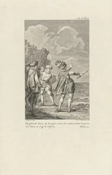 RECORD DATE NOT STATED  Knoet The Great tries to let the waves give way, R... Stock Photos