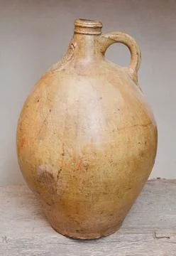RECORD DATE NOT STATED Krus Cut or bottle, of salt -glazed stoneware. Bell... Photos