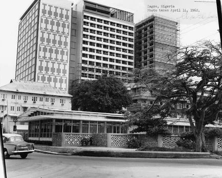 RECORD DATE NOT STATED Lagos - Annex Office Building - 1962, United States... Fotos de archivo