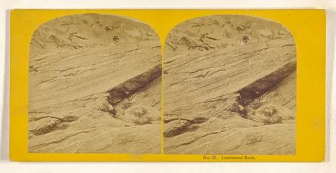 RECORD DATE NOT STATED Laminated Rock.. George H. Scripture (American, 183... Stock Photos