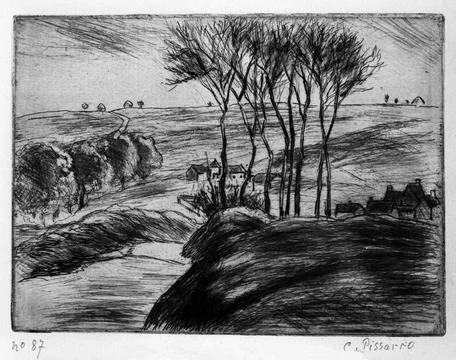 RECORD DATE NOT STATED Landscape at Osny (Paysage Ã Osny) Camille Jacob Pi.. Stock Photos