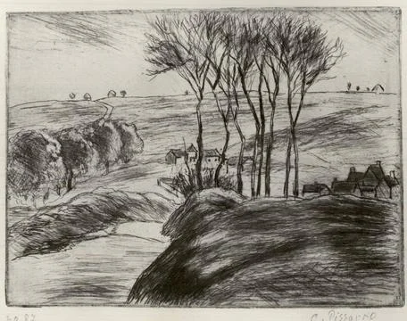 RECORD DATE NOT STATED Landscape at Osny (Paysage Ã Osny) Camille Jacob Pi.. Stock Photos