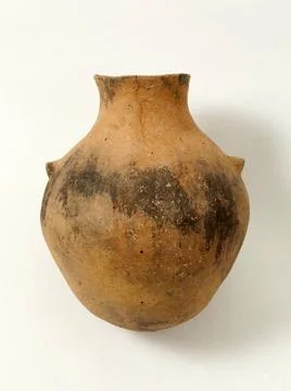 RECORD DATE NOT STATED  Large bottle. Terracotta. Neolithic. Paris, Carnav... Stock Photos