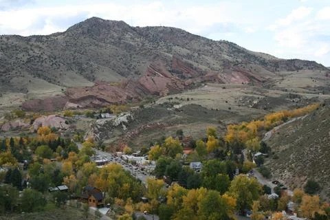 RECORD DATE NOT STATED Lariat Loop Scenic and Historic Byway - Overlooking... Stock Photos