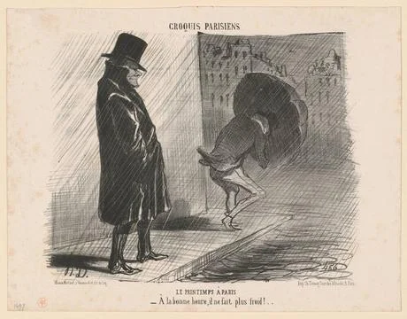 RECORD DATE NOT STATED Le printemps Ã Paris. HonorÃ Daumier (1808-1879). L. Photos