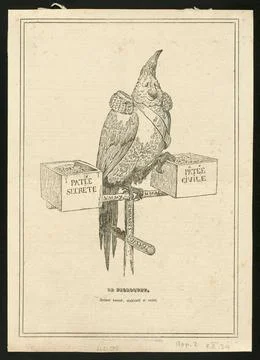 RECORD DATE NOT STATED Le perroquet... , Kings, Louis Philippe, King of th... Stock Photos
