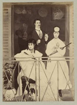 RECORD DATE NOT STATED Le Balcon par Manet. Anatole Godet (French, 1839 - ... Stock Photos