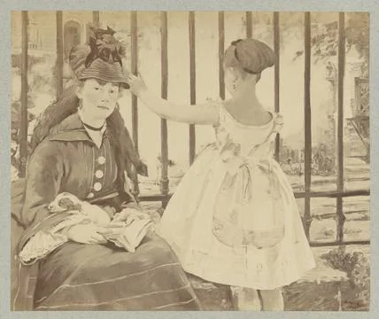 RECORD DATE NOT STATED Le Chemin de Fer, par Manet. Anatole Godet (French,... Stock-Fotos