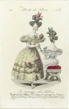 RECORD DATE NOT STATED  Le Mercure des Salons, Mode de Paris, 1830, No. 25... Foto stock