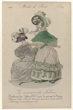 RECORD DATE NOT STATED  Le Mercure des Salons, Modes de Paris, 1831, No. 1... Stock-Fotos