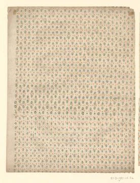RECORD DATE NOT STATED  Leaf with alternating straw pattern of triangles, ... Foto stock