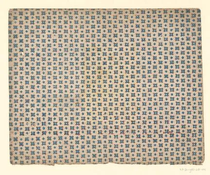 RECORD DATE NOT STATED  Leaf with alternating straw pattern of rosette and... Foto stock
