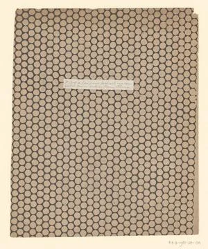 RECORD DATE NOT STATED  Leaf with grid pattern of saved circles, Anonymous... Stock Photos