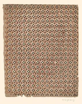 RECORD DATE NOT STATED  Leaf with windscreen pattern with dots, anonymous,... Stock Photos