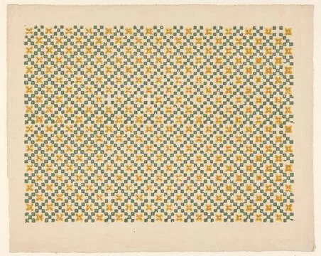 RECORD DATE NOT STATED  Leaf with windscreen pattern of cubes and rosettes... Foto stock