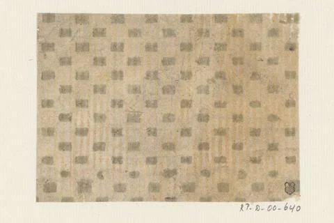 RECORD DATE NOT STATED  Leaf pattern of rectangles on a lines stock, Anony... Stock Photos