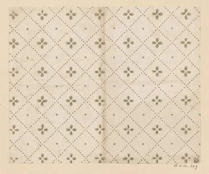 RECORD DATE NOT STATED  Leaf with windscreen pattern with alternating rose... Stock Photos