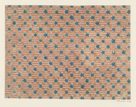 RECORD DATE NOT STATED  Leaf with windscreen pattern diagonal jobs of rose... Foto stock