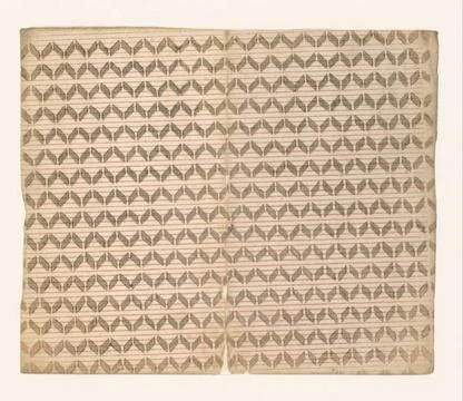 RECORD DATE NOT STATED  Leaf pattern of parallelograms with lines stock, A... Stock Photos