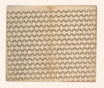 RECORD DATE NOT STATED  Leaf pattern of parallelograms with lines stock, A... Stock Photos