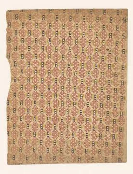 RECORD DATE NOT STATED  Leaf pattern of blocks and hexagons, Anonymous, 17... Stock Photos