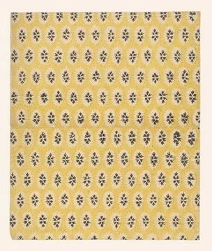 RECORD DATE NOT STATED  Leaf with spreading pattern with floral pattern in... Foto stock